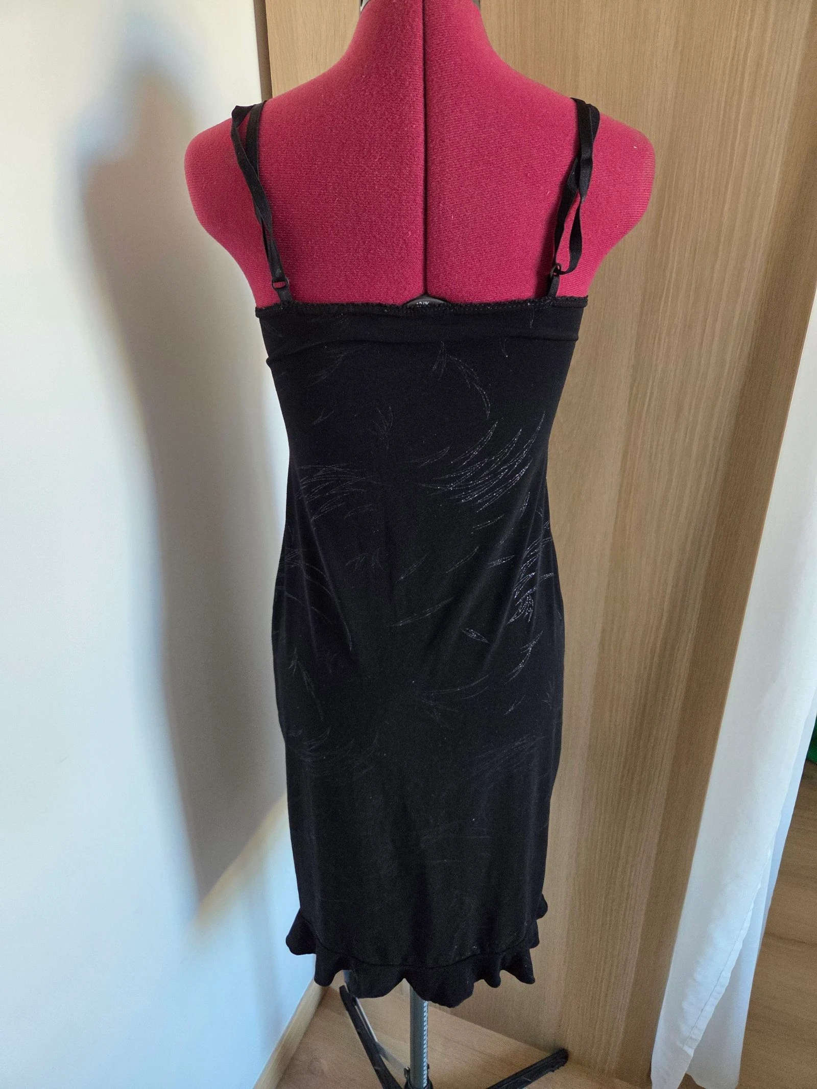 Vestido preto com estampa tamanho 36 Após a chuva – photo 4